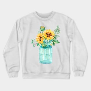 Watercolor sunflowers Crewneck Sweatshirt